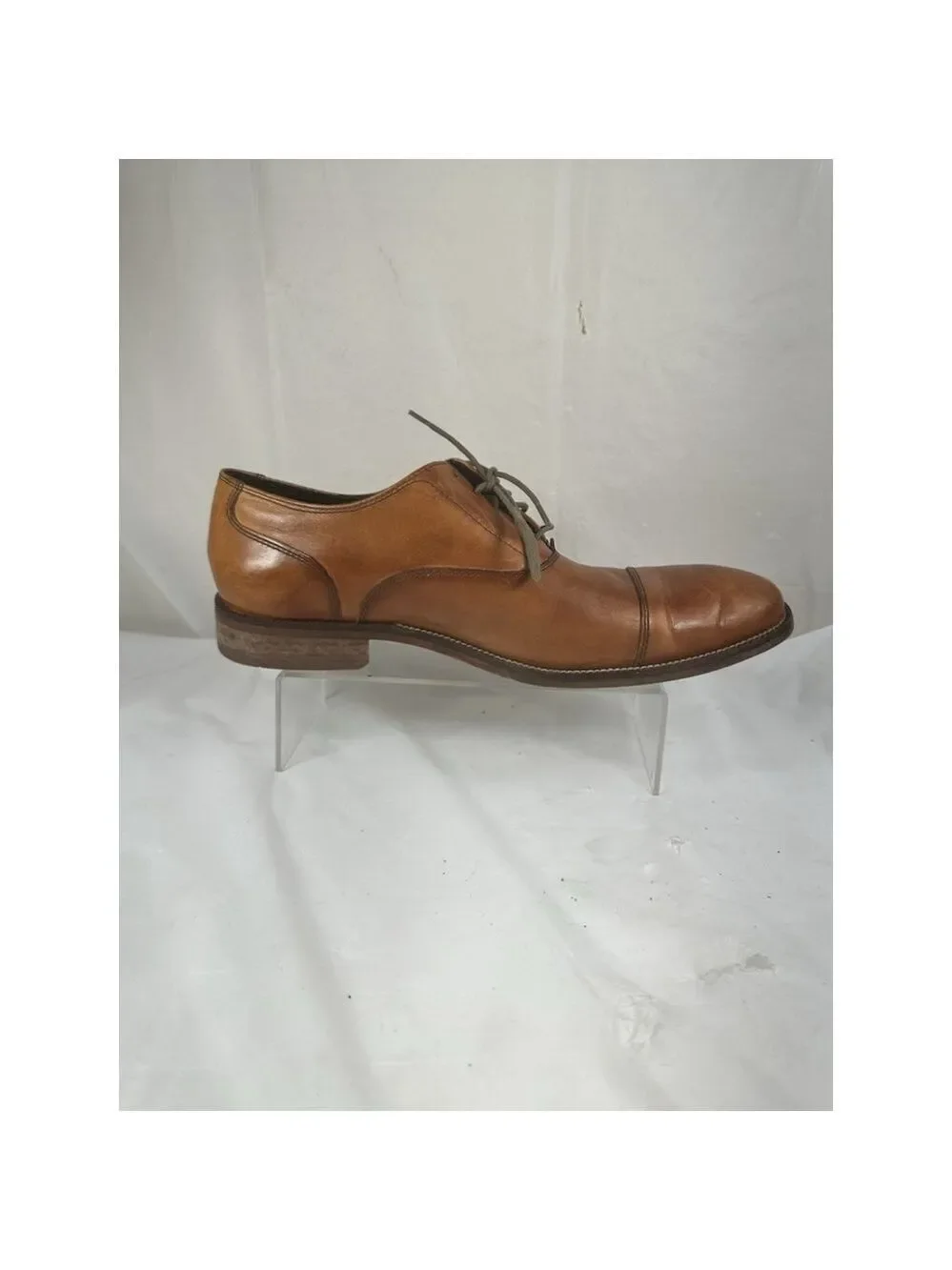 COLE HAAN SIZE 10 M MEN SHOES WILLIAMS CAP TOE OXFORD tan LEATHER C12337